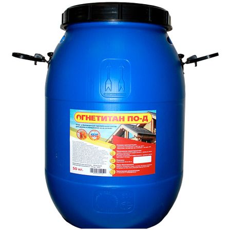 Антисептик Огнетитан ПО-Д огнебиозащитный I и II группа розовый 50 кг