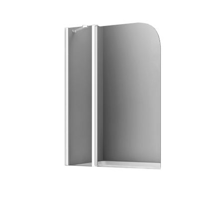 Шторка на ванну распашная 110х140х0,6 см профиль белый WasserKraft Leine 35P (35P02-110WHITE Fixed) джероми ховард сильвейн гуггер глубокое обучение с fastai и pytorch минимум формул минимум кода максимум эффективности