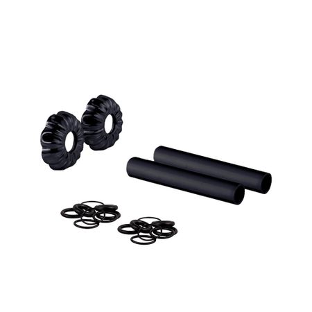 Трубки SR Rubinetterie декоративные 18-20 мм для радиатора черные матовые (0497-1500V16S) черные уплотнительные кольца epdm 3 мм