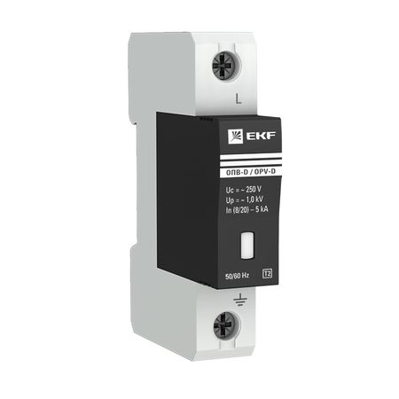 Ограничитель напряжения модульный EKF PROxima 230 В 5 кА 1P (opv-d1)