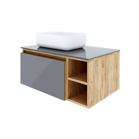 Тумба под раковину Ulitka Colombina 80 см подвесная кварц/дуб золотой (74104282) теренс т горски путь выздоровления план действий для предотвращения срыва