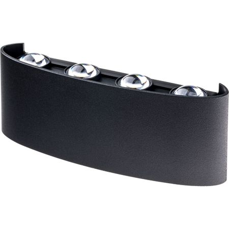 Светильник светодиодный садово-парковый настенный Düwi Nuovo черный 3000К 8 Вт IP54 (24772 6) светильник садово парковый настенный maytoni unter den linden e27 60 вт ip54 o578wl 01b