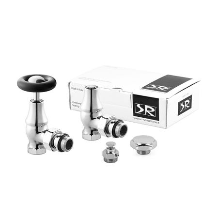 Комплект терморегулирующий угловой SR Rubinetterie Old Style 1/2 для радиатора (K390-1500C000)
