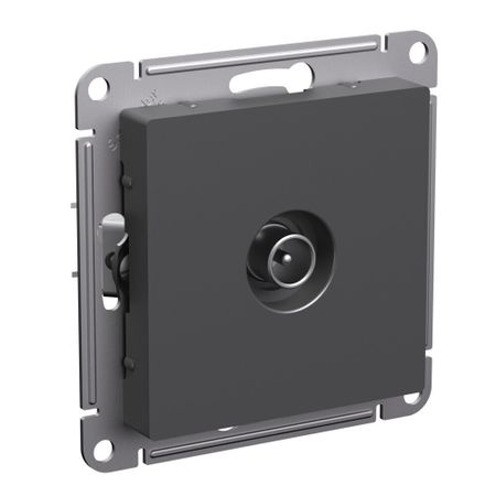 Розетка телевизионная Systeme Electric AtlasDesign встраиваемая базальт (ATN001491)