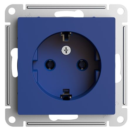 Розетка Systeme Electric AtlasDesign встраиваемая аквамарин (ATN001143) магия утренних привычек дневник помощник аквамарин