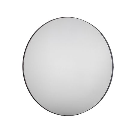 Зеркало круглое 70 см в раме черной Ulitka Malta (74104141) зеркало в багетной раме evoform красная волна 89 мм 71x71 см