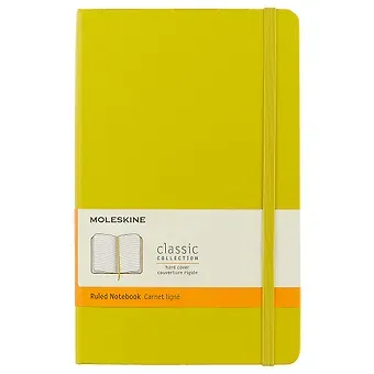 Записная книжка Moleskin Classic Large, твёрдая обложка, жёлтая, А5