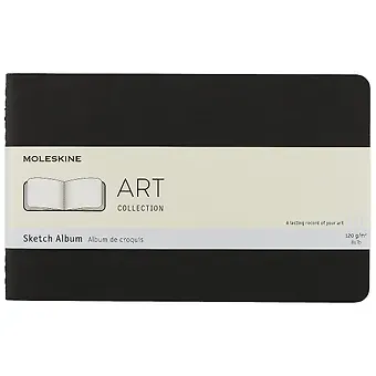 Альбом для рисования Moleskine, Cahier Sketch Album Large, А5, 44 листа, черный
