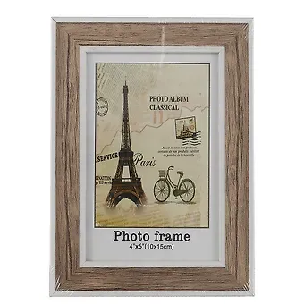 Фоторамка «Светлое дерево с белой каймой», 10 х 15 см