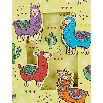 Записная книжка в коробочке с замочком «Лама», 50 листов, А5