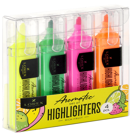 Набор маркеров LOREX Текстовыделители LOREX Aromatic