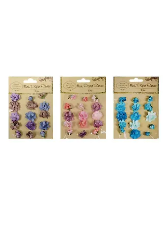 Набор бумажных цветов, 15 шт., цвета ассорти (11-LA-S26044765PK15)