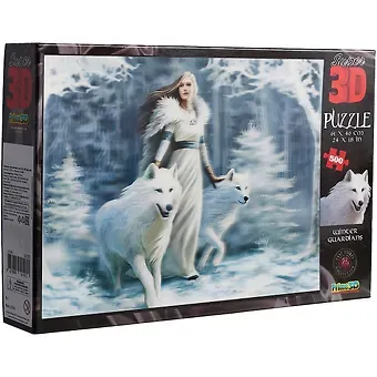 Пазл Super 3D, Anne Stokes: Зимние стражи500 эл.,61*46см.