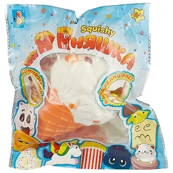 Игрушка-антистресс, мммняшка 1TOY/Вантой, Большой рожок мороженого w:58,58/19/10/8 Т12324