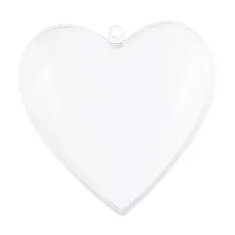 Заготовка для декора разъемная Сердце, 10х10х5 см (пластик)