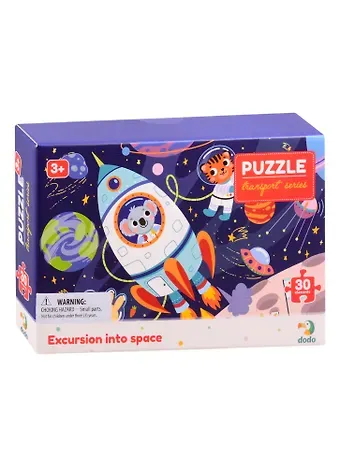 Пазл Экскурсия в космос ТМ Dodo 30 элементов