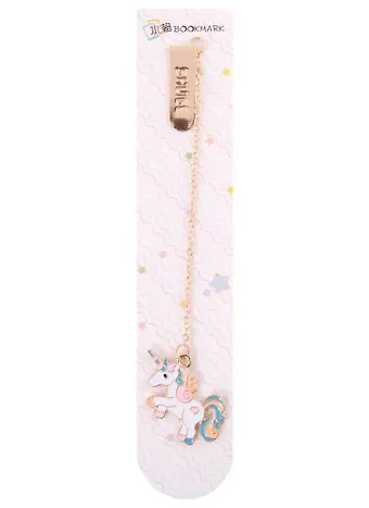 Закладка для книг Единорожек (металл) (пакет)