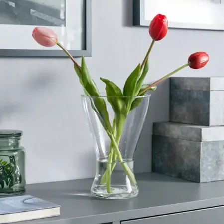 Ваза Вамп стекло 22 см металлические песочные часы 1 3 5 10 15 минут