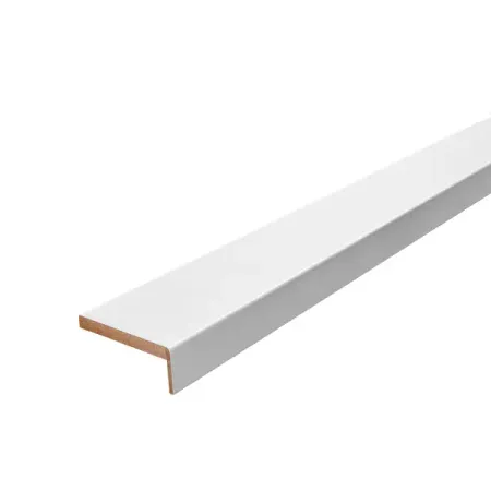 Наличник телескопический Альпика 2450x100x8 мм ПЭТ цвет белый 5 шт.