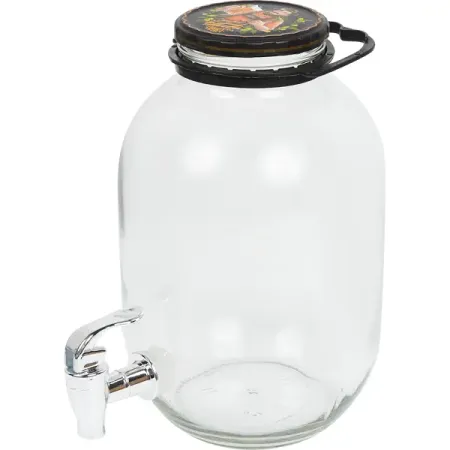 Лимонадник Гараж v3 л ø17 h24 см стекло/пластик прозрачный