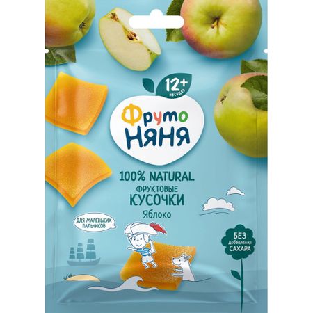 Фруктовые кусочки ФрутоНяня с яблоком с 12 месяцев 53 г