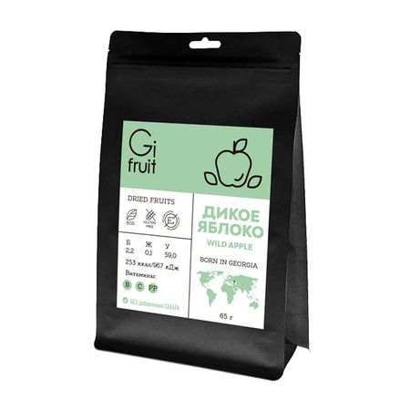 Фрукты сушеные Gifruit Дикое яблоко, 65 г александр сергеевич конторович дикое поле