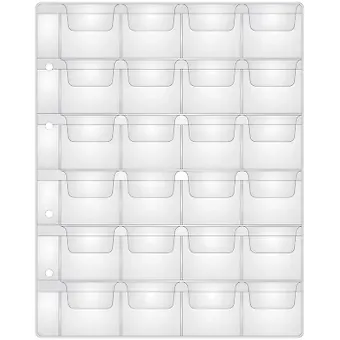 Лист для монет на 24 ячейки (44*40), 200*250мм