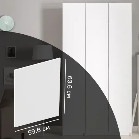 Дверь для шкафа Лион София 59.6x63.6x1.8 см ЛДСП цвет белый матовый софия синицкая система полковника смолова и майора перова