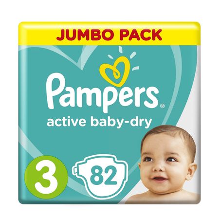 Подгузники Pampers Active Baby 4-9 кг. 82 шт.
