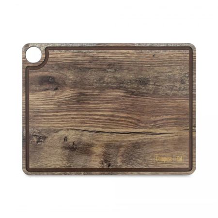 Доска ComposeEat Fashion разделочная c желобом, тёмно-коричневая 32х24 см