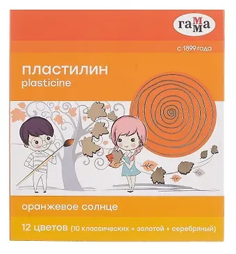 Пластилин 12 цветов 172г 