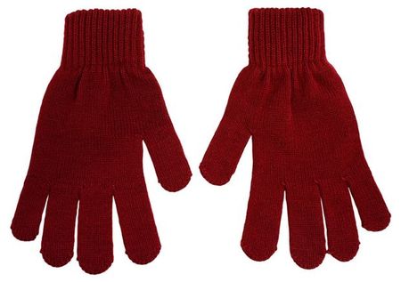 Перчатки женские Fishka бордовые, р. 18