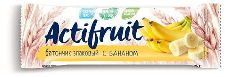 Батончик злаковый Актифрут с бананом, 24 г к празднику 8 марта для дошкольного возраста