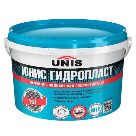 Гидроизоляция цементно-полимерная Unis Гидропласт 5 кг