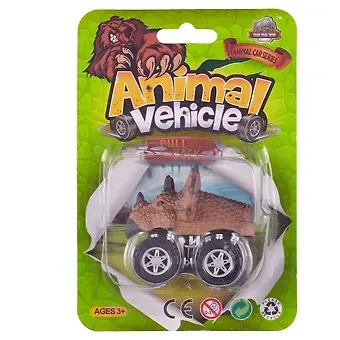 Машинка-зверь Динозавр инерция на блистере