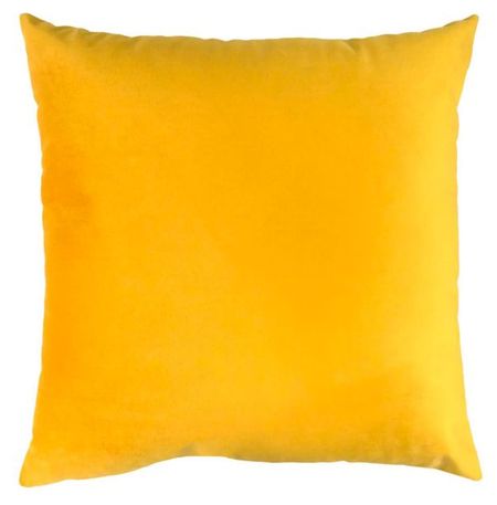 Подушка декоративная Столица Текстиля Вельвет желтая, 50х50 см