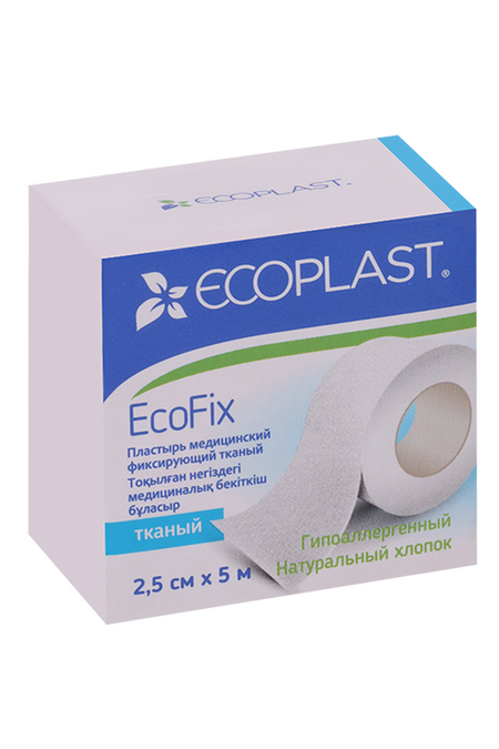 Пластырь Экопласт Ecofix мед/фикс/ткан 2.5х500 см