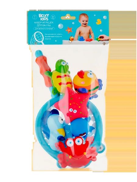 Набор ROXY KIDS игрушки с сачком морские обитатели 7 шт д/ванн томас бриджес обитатели бездны
