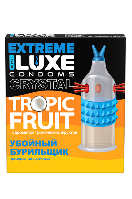 Презервативы Люкс EXTREME Убойный Бурильщик (Тропические фрукты) №1