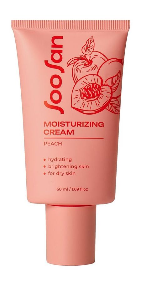 Soosan Peach Moisturizing Cream тонер для лица consly с низкомолекулярной гиалуроновой кислотой 150 мл