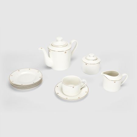 Набор чайный Macbeth bone porcelain Frost 15 предметов, 6 персон