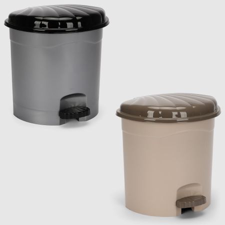 Корзина для мусора Follow me с педалью 3,5 л 21,5хх22,5х22 см в ассортименте