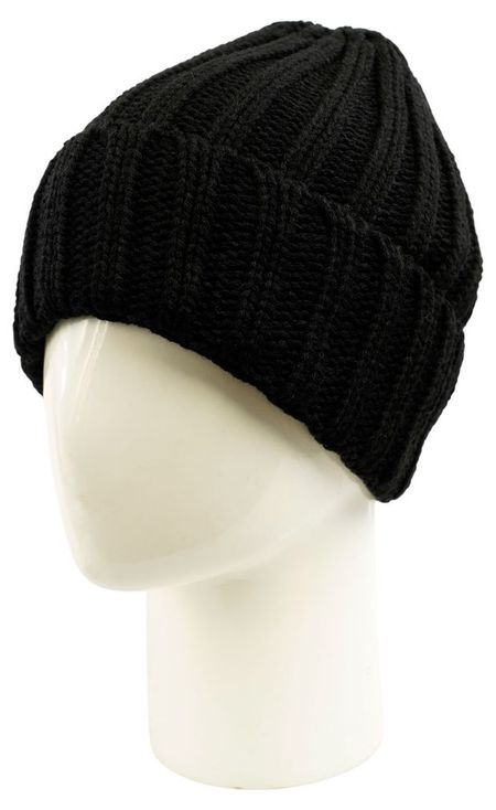 Шапка мужская Fishka черная, р. 56-58