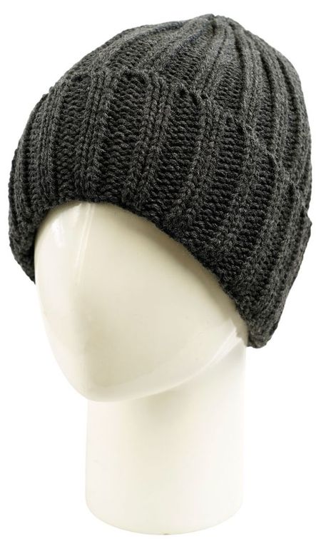 Шапка мужская Fishka графит, р. 56-58