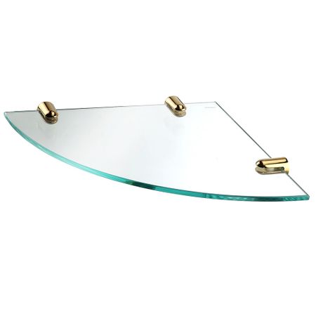 Полка для ванной WasserKraft угловая 290х30х290 мм стекло/металл золото (K-533PG) эрих фромм душа человека