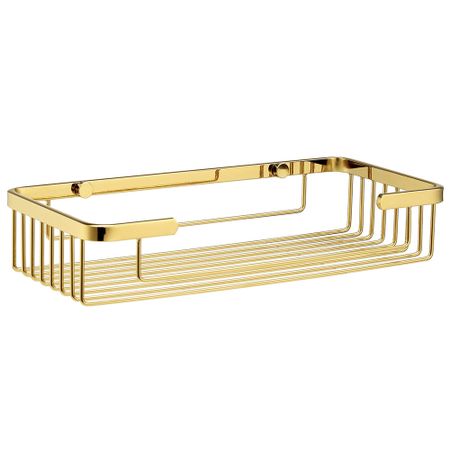 Полка для ванной WasserKraft 275х55х133 мм металл золото (K-722PG)