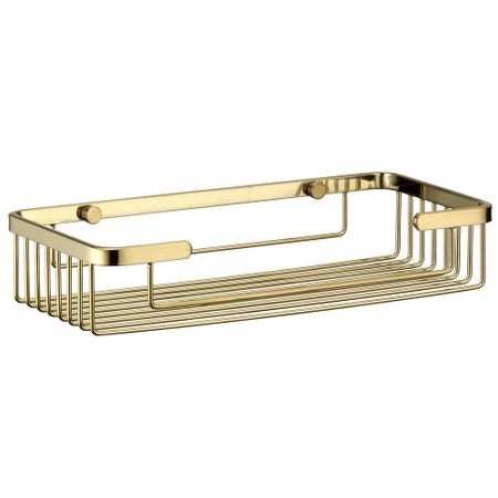 Полка для ванной WasserKraft 275х55х133 мм металл золото (K-722BG)