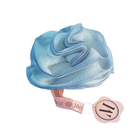 Мочалка MEA Губка-цветок для душа синяя мягкая губка для душа в форме кошачьей лапки