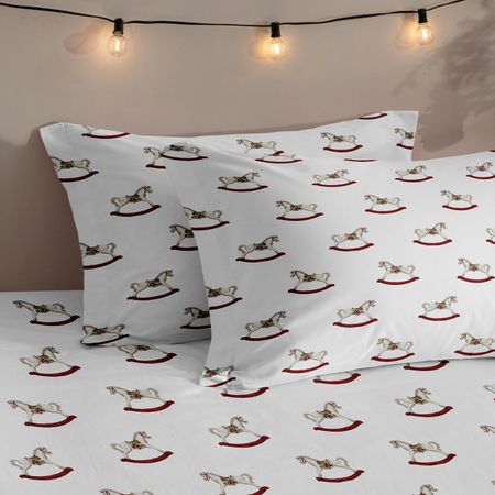 Комплект наволочек Игрушечные лошадки/Toy horses с ушками