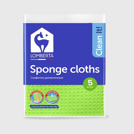 Салфетки целлюлозные Lomberta Mix цветные 5 шт